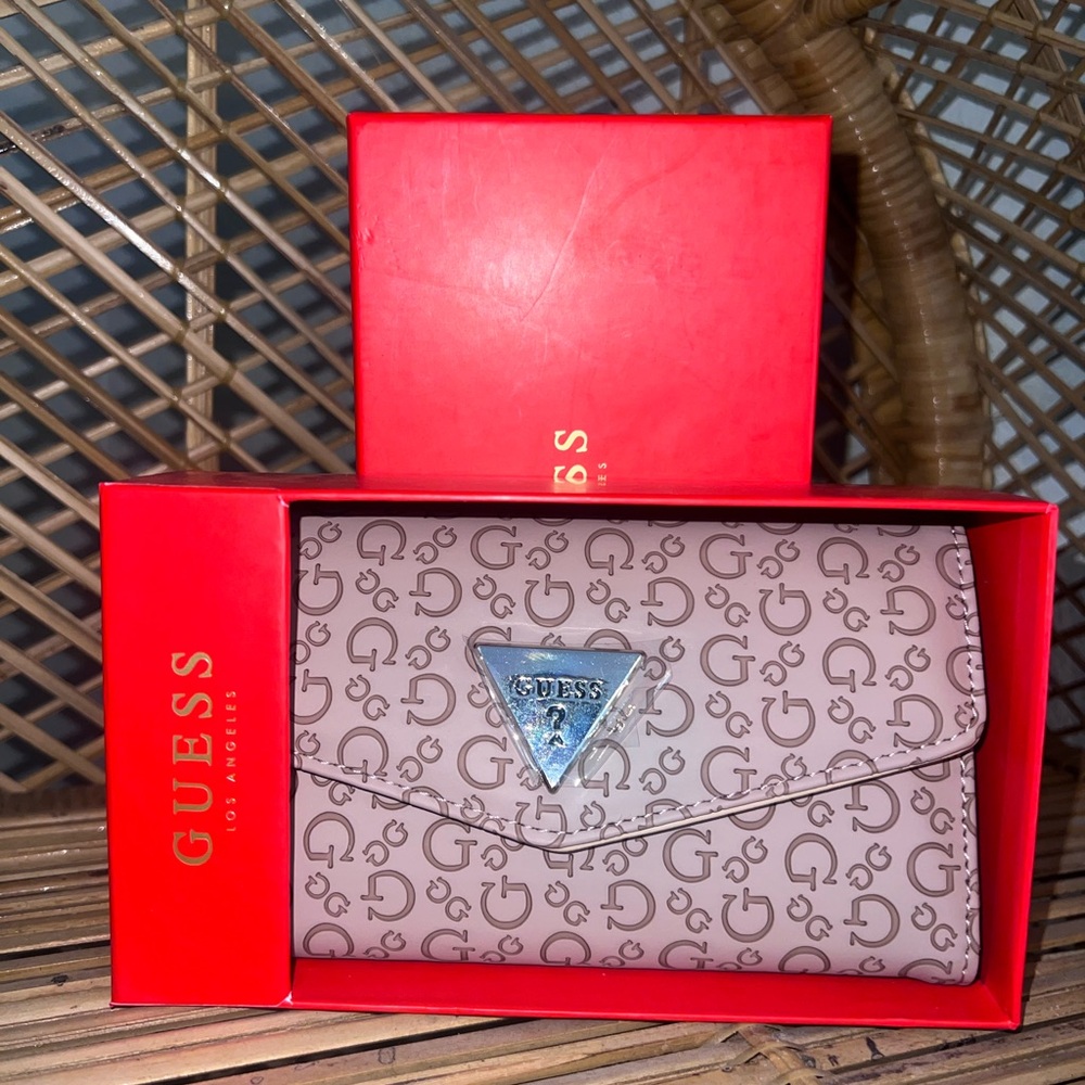 Guess Mauve Leather Wallet